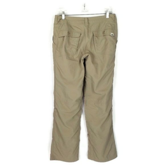 The North Face Convertible Capri Khaki Tan Outdoor Pants Womens Size 8 - Picture 2 of 11